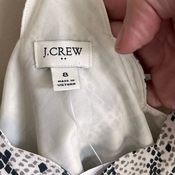 J. Crew Factory NWT Snakeskin Scalloped Cami Top Size 8 - Picture 5 of 12